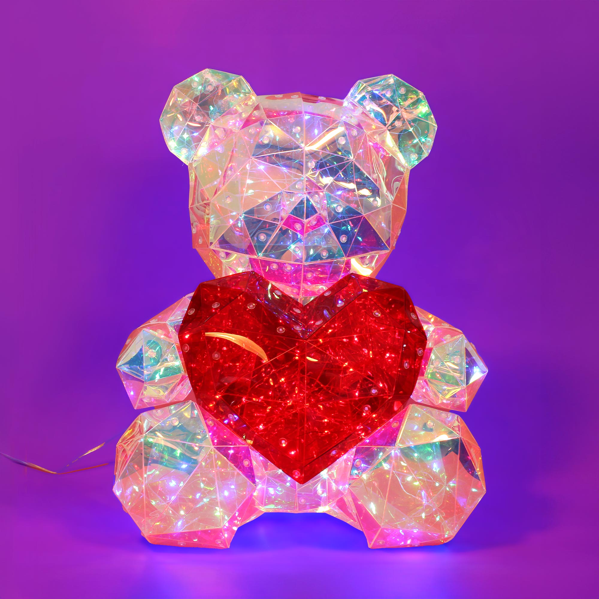 Leuchtender Teddybär - LED Lampe mit Farbwechsel