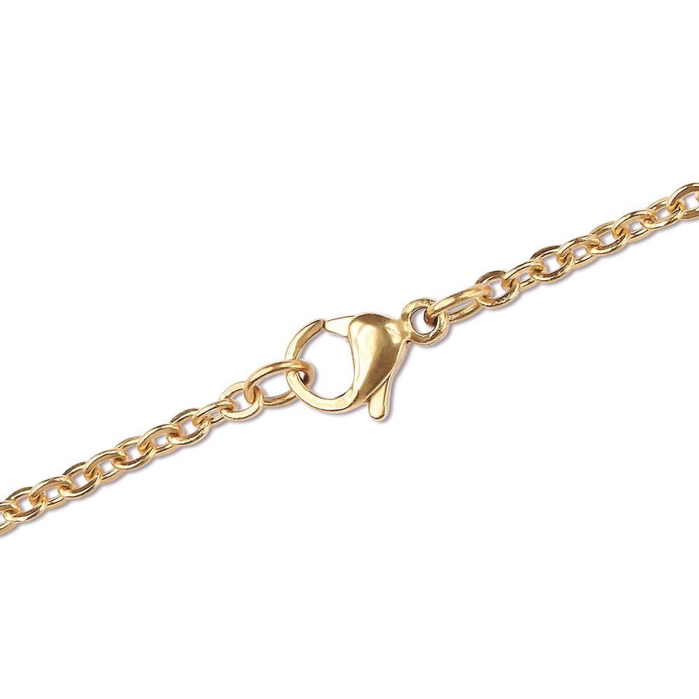 Kreisanhänger Gold - - Damenschmuck Halskette -
