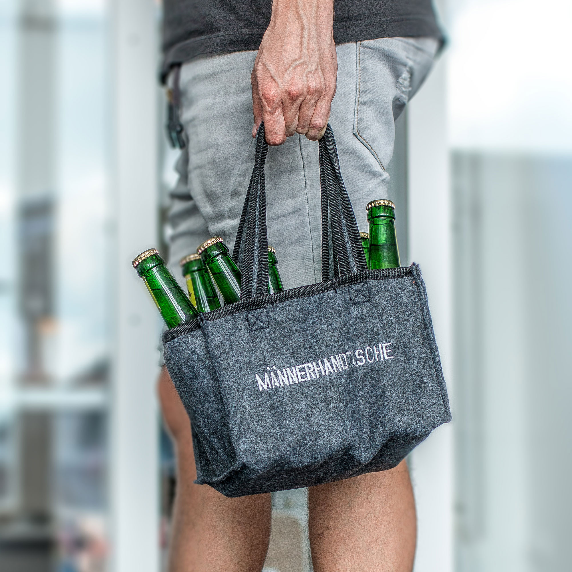 Männerhandtasche für Bier ? cooles Design!